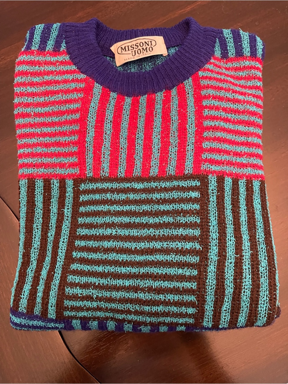 Missoni Uomo Striped Knit Sweater
